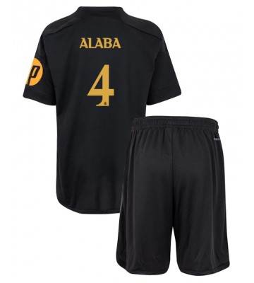 Real Madrid David Alaba #4 Tredjeställ Barn 2023-24 Kortärmad (+ Korta byxor)